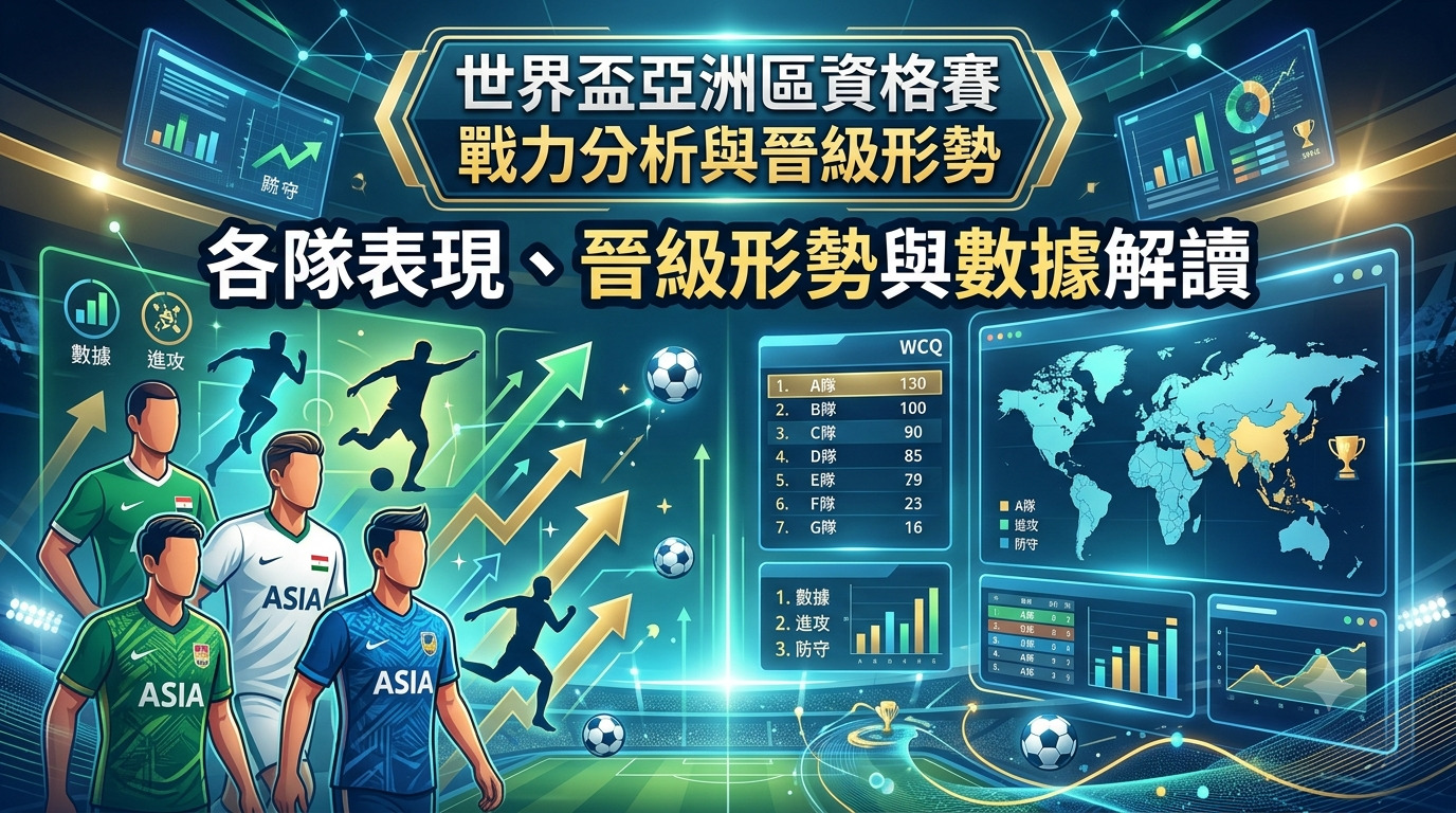 世界盃亞洲區資格賽戰力分析：各隊表現、晉級形勢與數據解讀